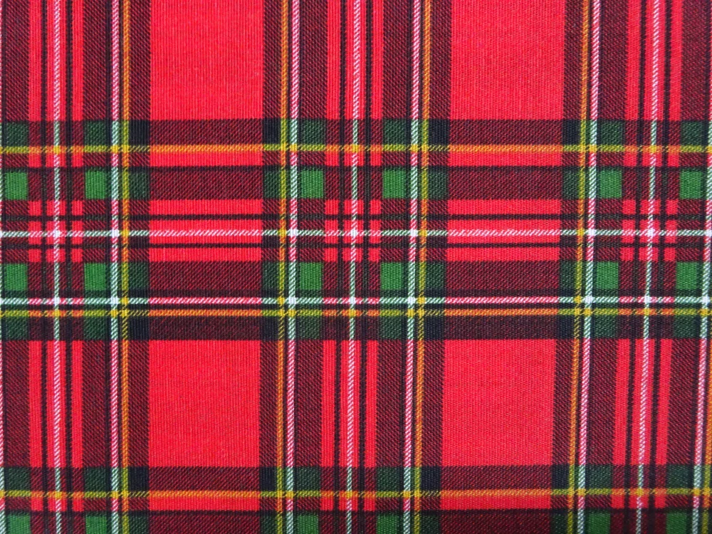 Poťahovka červená "farebné káro" 