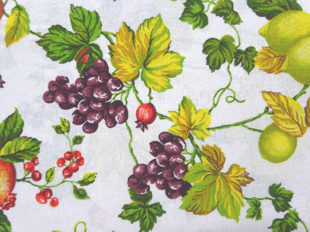 Poťahovka biela "ovocný sad" 