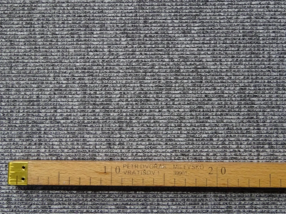 Úplet sivý melír "pásik"