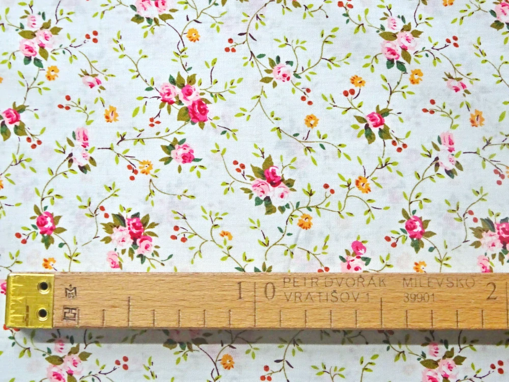 Bavlna zelenkavá "kvety" - Nemecko 