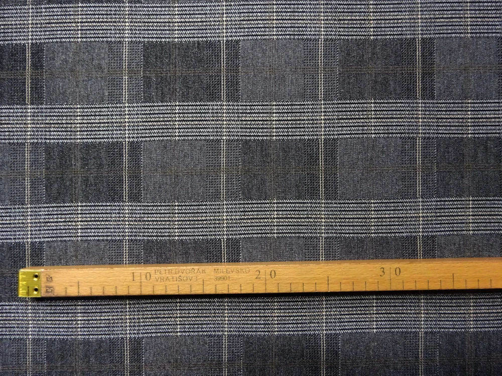 Úplet tmavosivý "káro" 