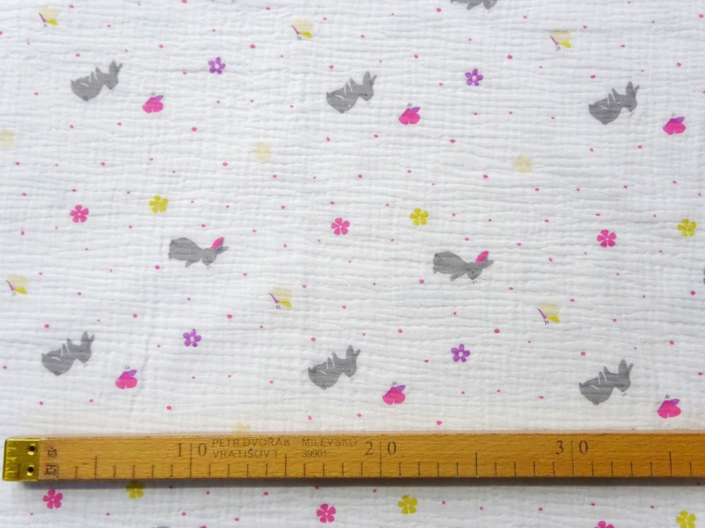 Fáčovina biela "zajko, motýľ, kvet" 