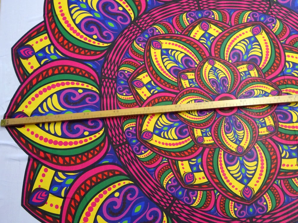 Šifón biely "mandala" - raport