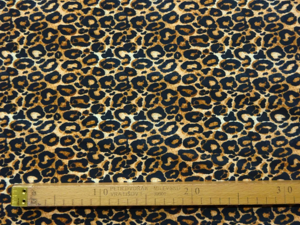 Šatovka Edita hnedo-čierna "leopard" - Slovenská tlač