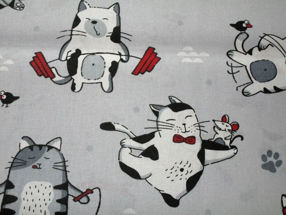 Bavlna sivá "mačky" 