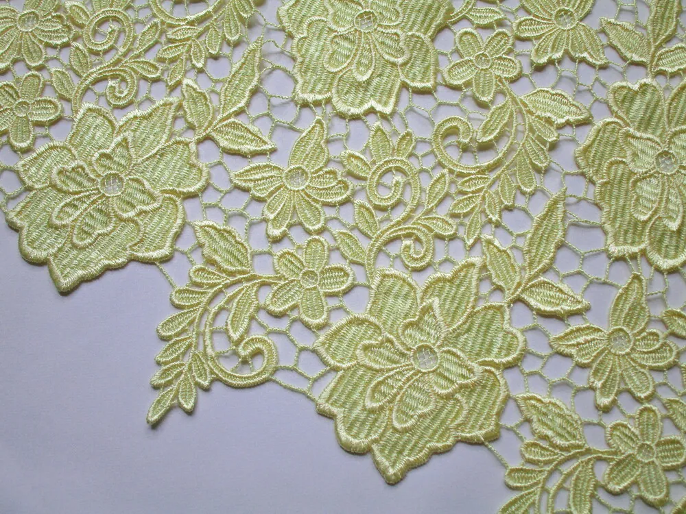 Krajka žltá "kvety" - zbytok