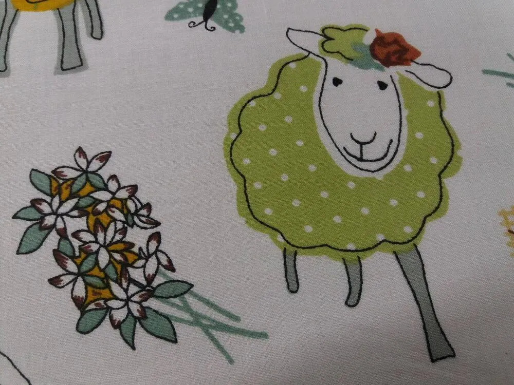 Bavlna biela "ovečky"