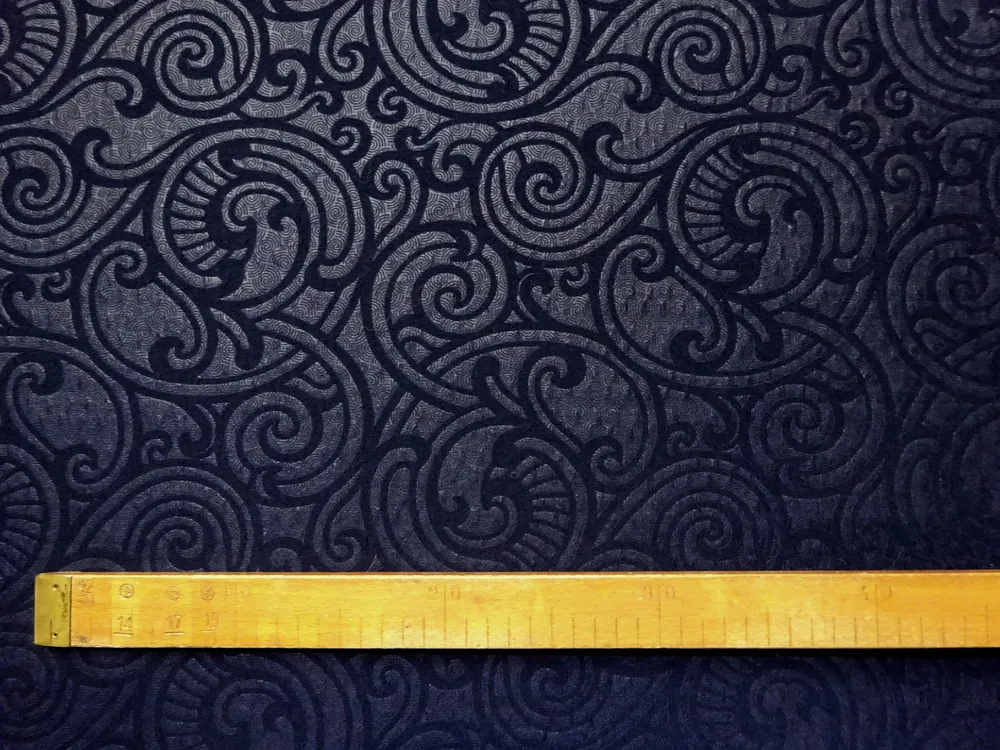 Úplet Bormio tmavomodrý "spirale"