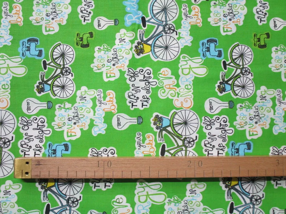 Bavlna zelená "save energy"