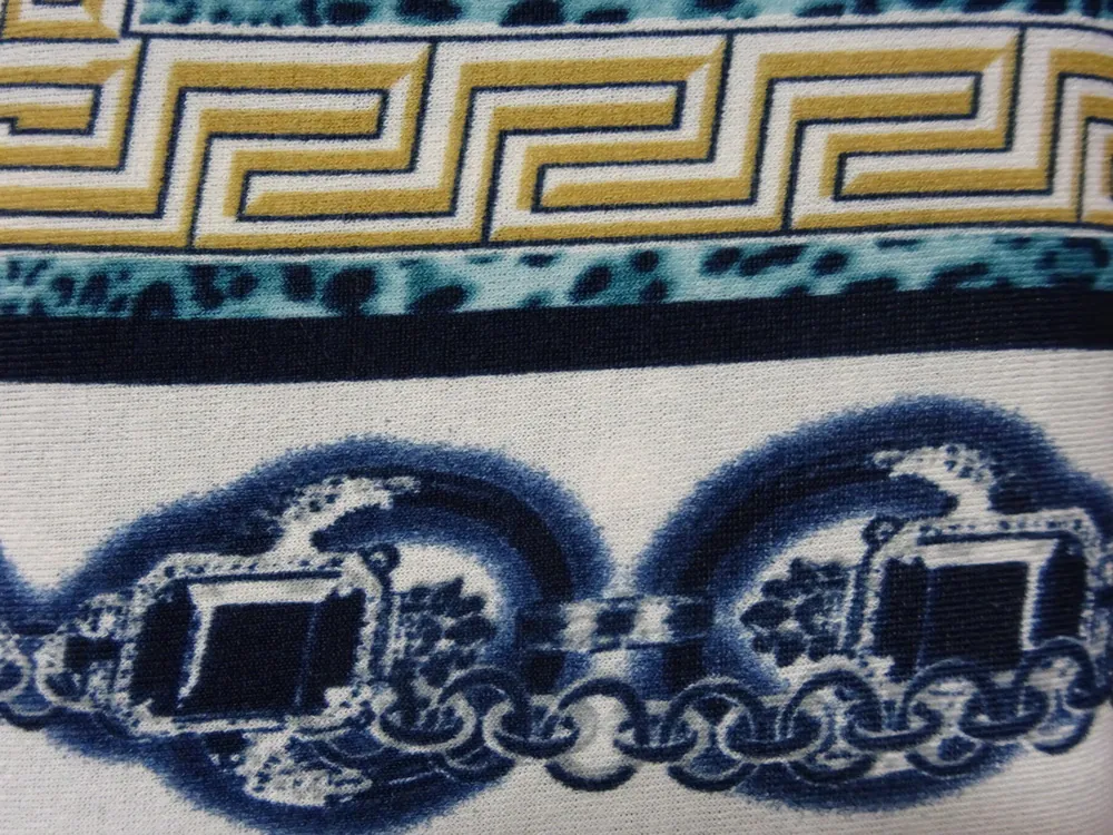 Úplet bielo-tyrkysový "obraz" - raport 