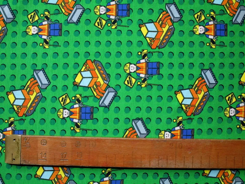 Úplet zelený "lego postavička" 