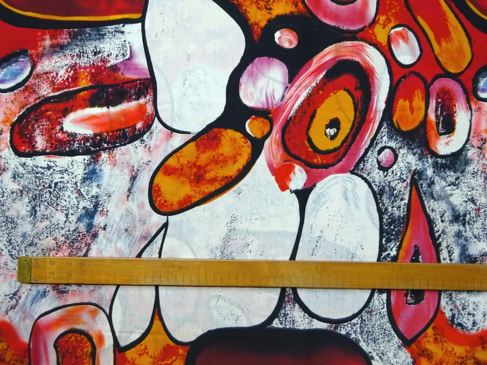 Šatovka maslová "farebný abstraktný vzor"