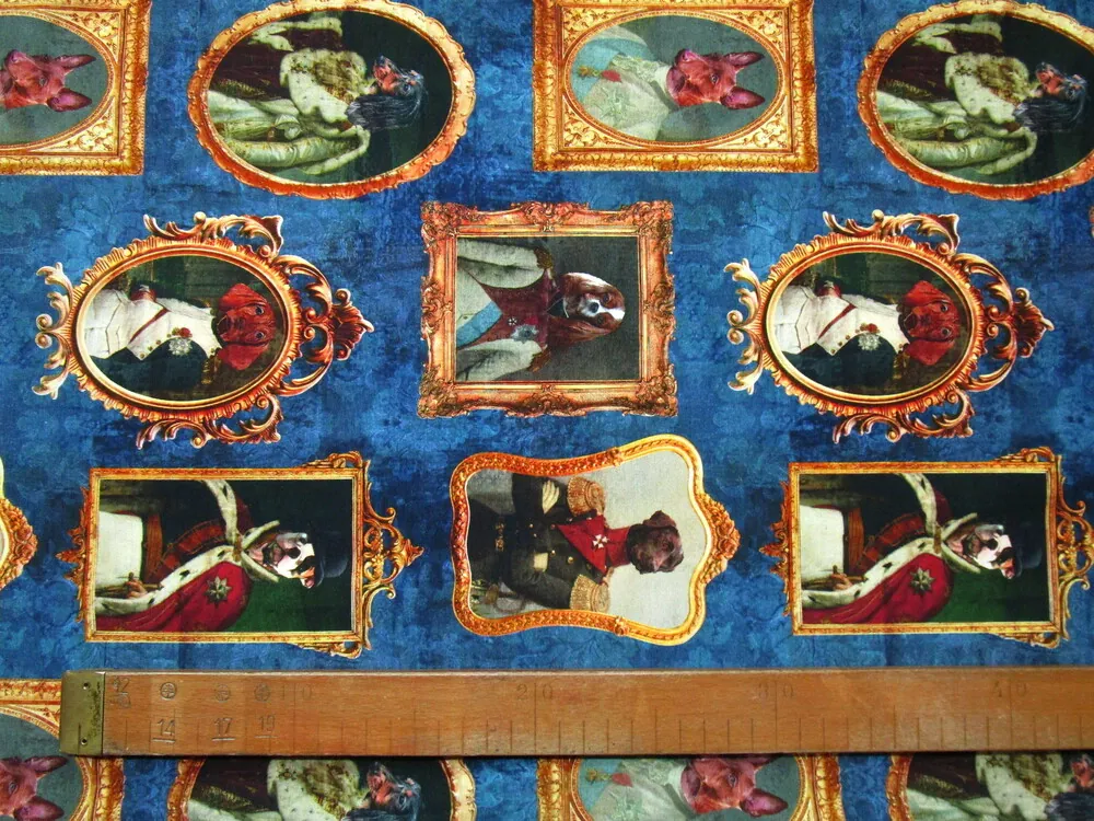 Úplet petrolejový "psík v obraze" - digitálna tlač