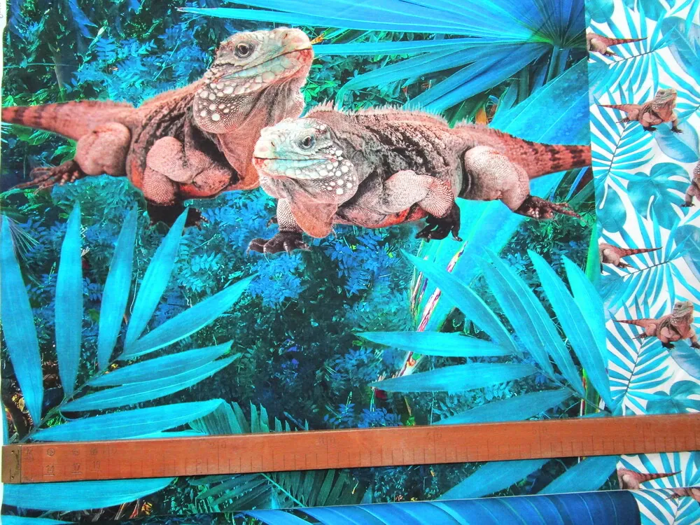 Úplet "jašter" - raport, digitálna tlač 