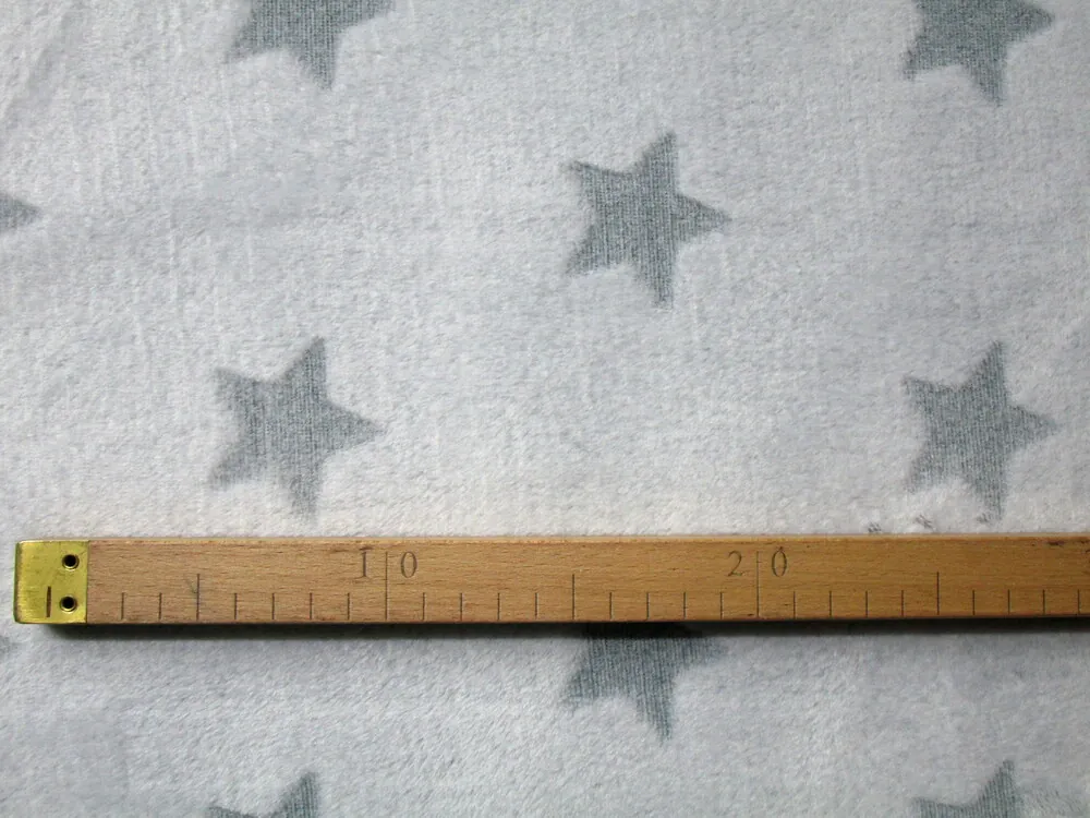 Fleece sivý "sivá hviezdička" 