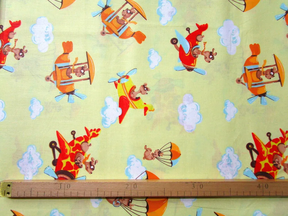 Bavlna žltá "psík pilot" 