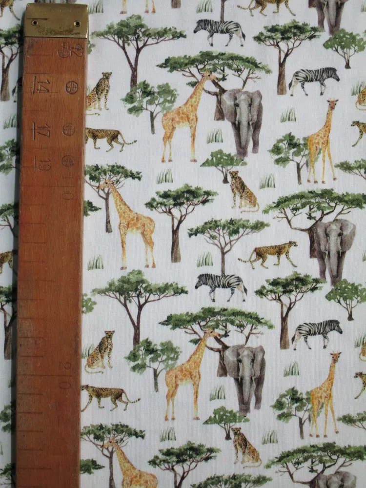 Úplet smotanový "safari zvieratká" 