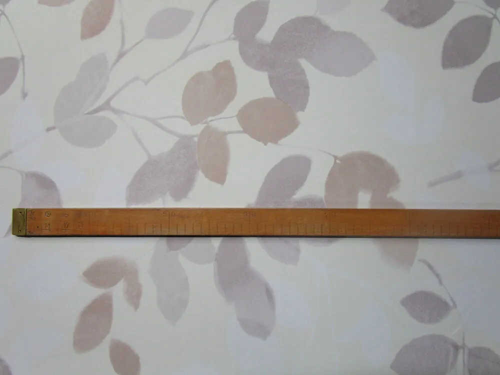 Blackout maslový "bielo-béžové listy" 