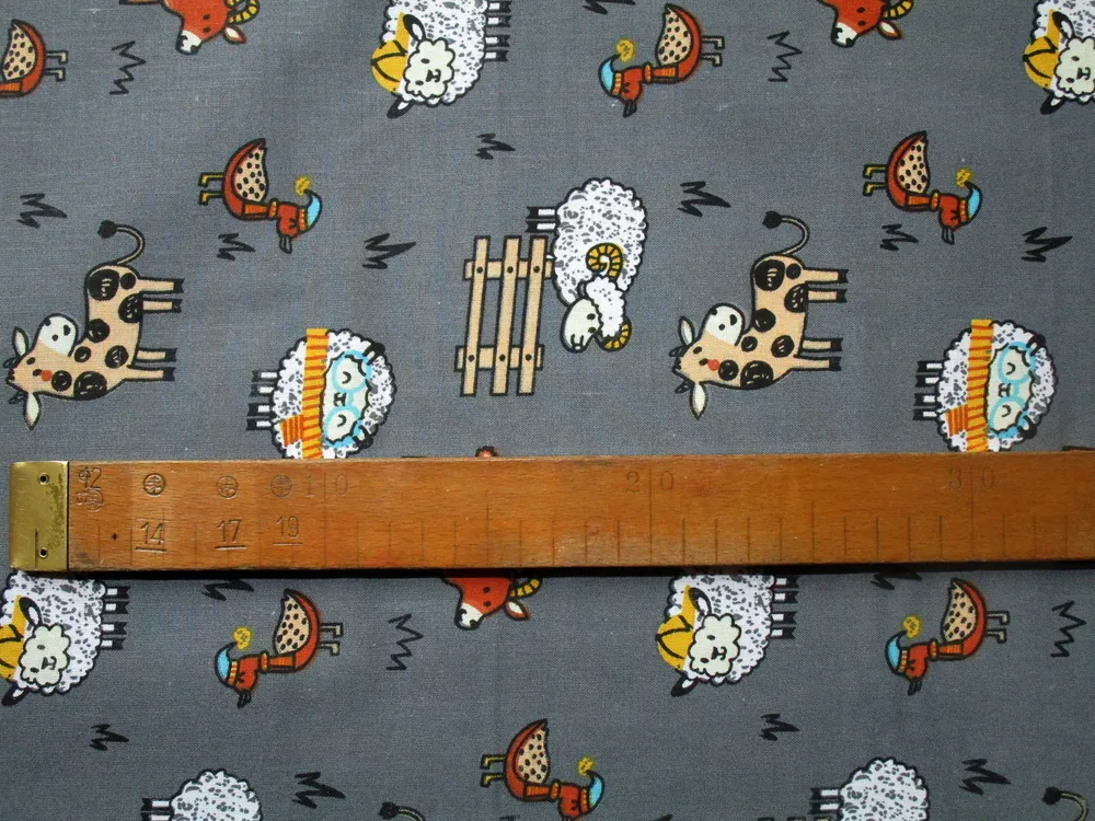 Bavlna tmavosivá "domáce zvieratká"