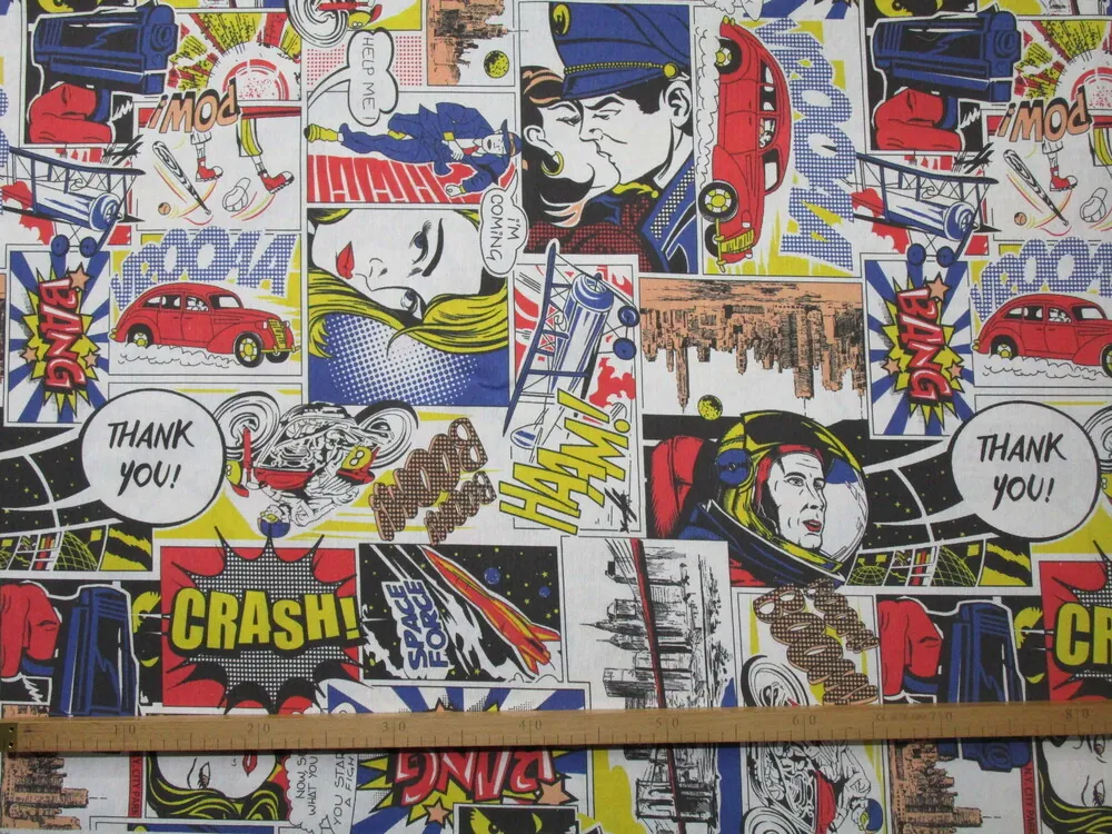 Poťahovka biela "veľký komiks" 