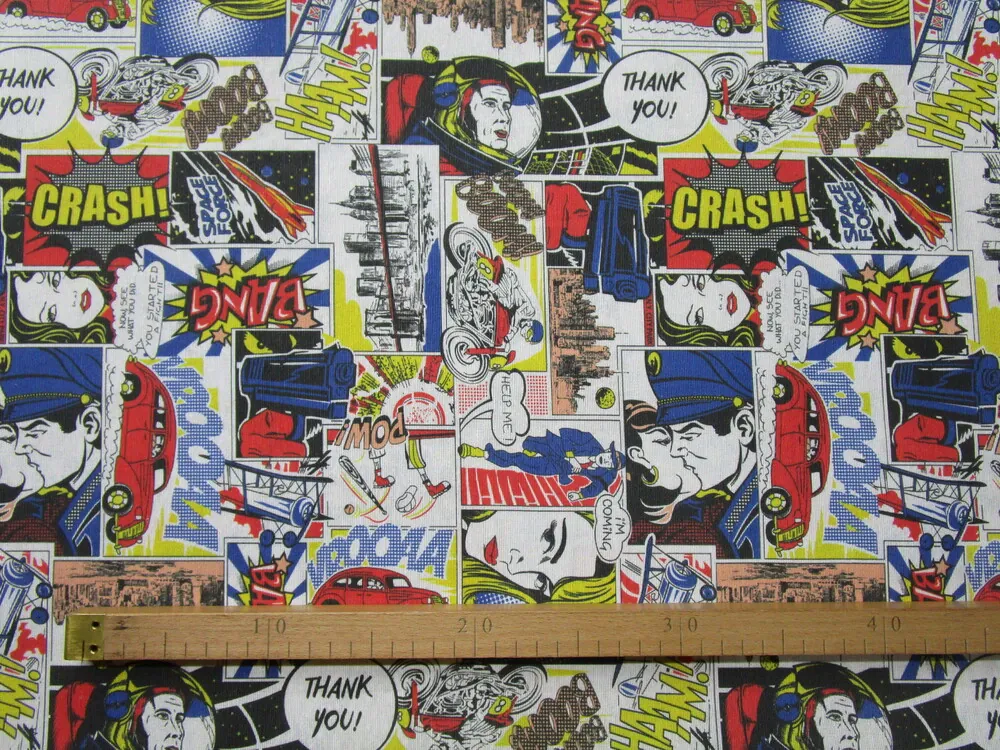 Poťahovka biela "malý komiks" 