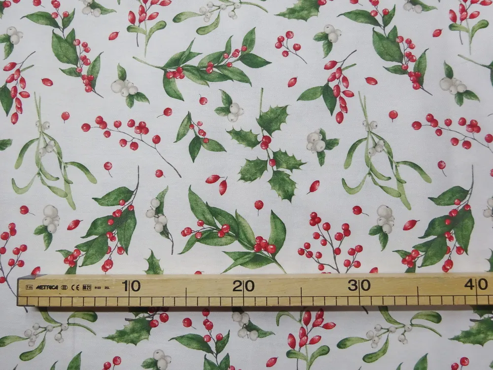 Poťahovka biela "vianočný motív" 