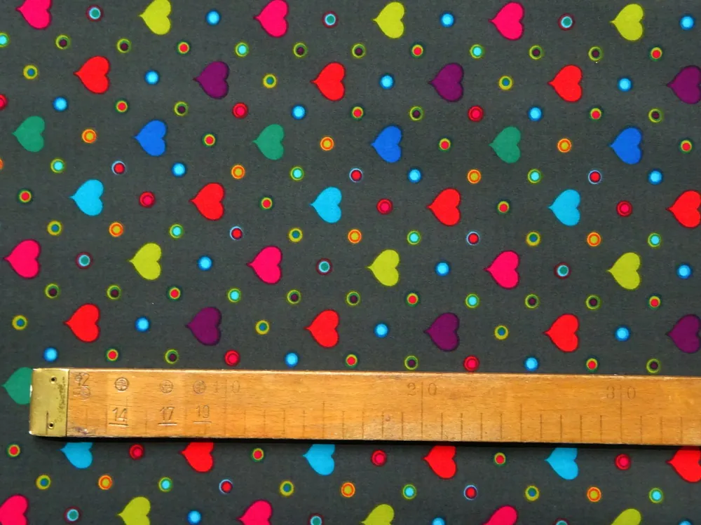 Softshell tmavosivý "srdiečka"