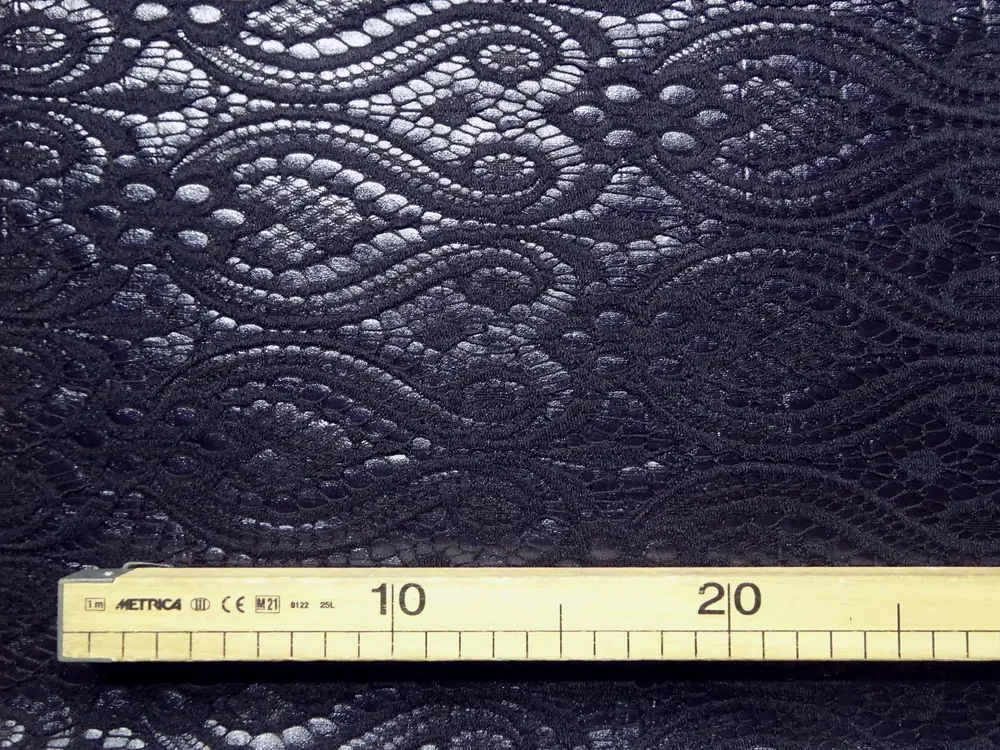 Úplet tmavomodrý "plastický vzor" 