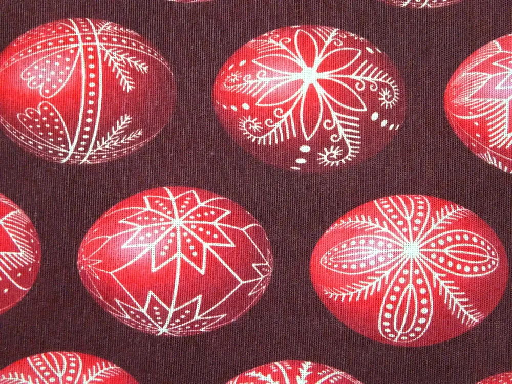 Poťahovka vínová "veľkonočné vajíčka" 