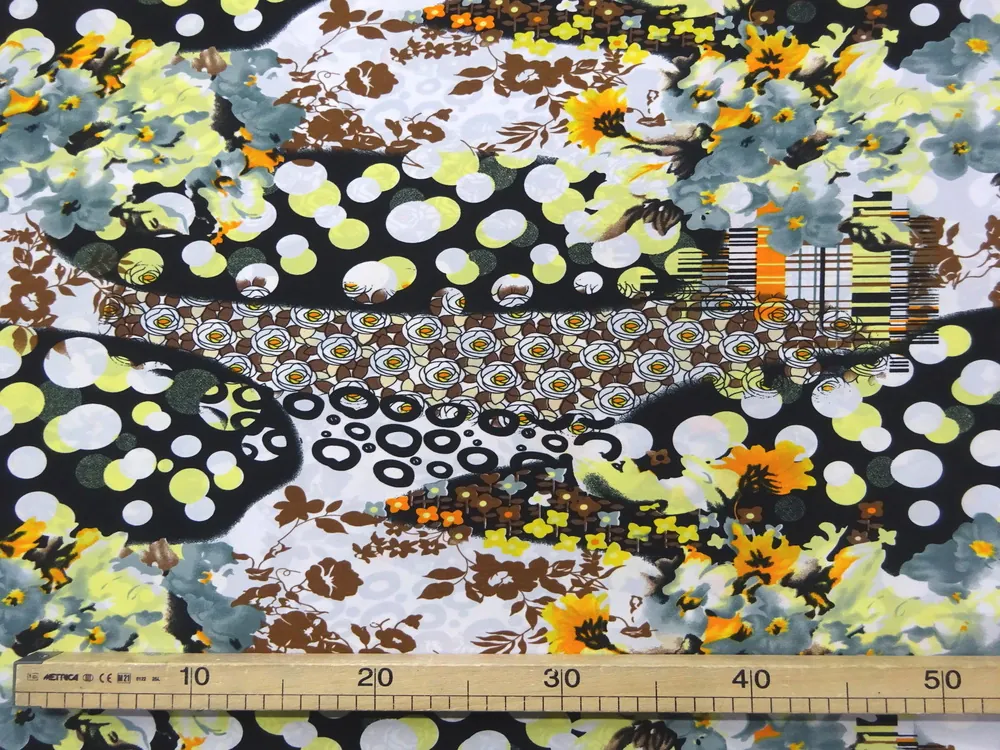 Šatovka Lorenzo biela "farebný vzor" 