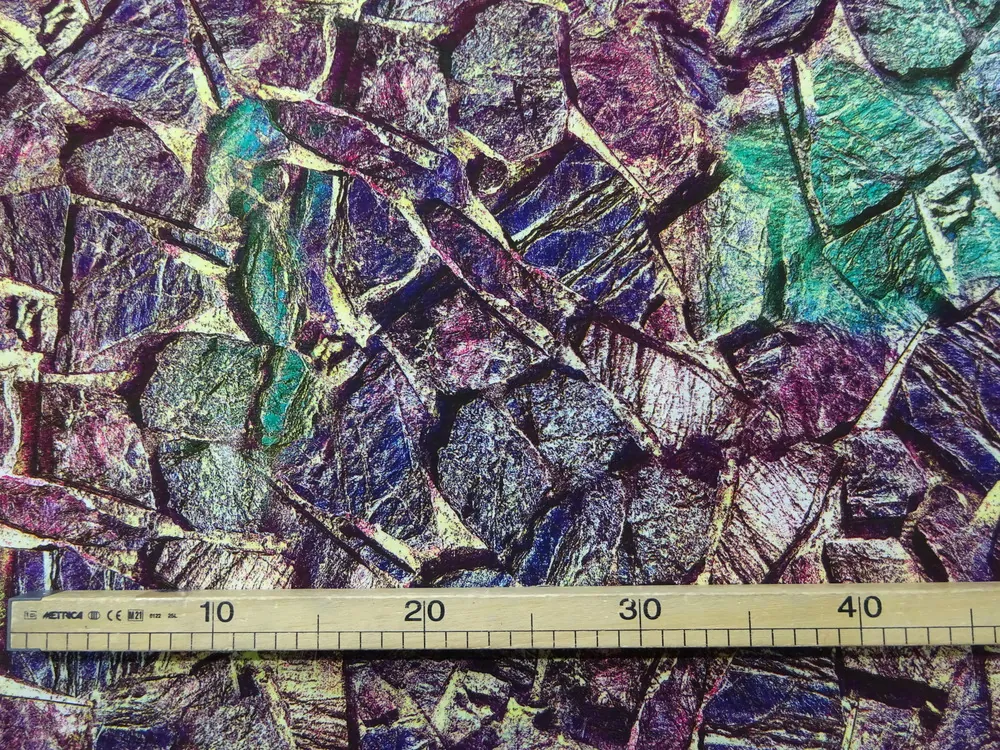 Šatovka s bavlnou farebná "kamene" 