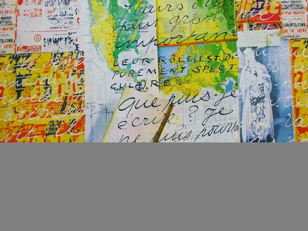 Šatovka farebná "postava, nápisy"