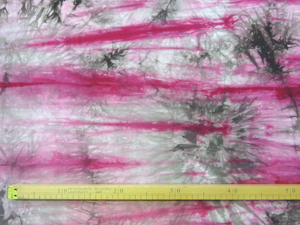 Šatovka ružovo-cyklaménová "fišé batika"