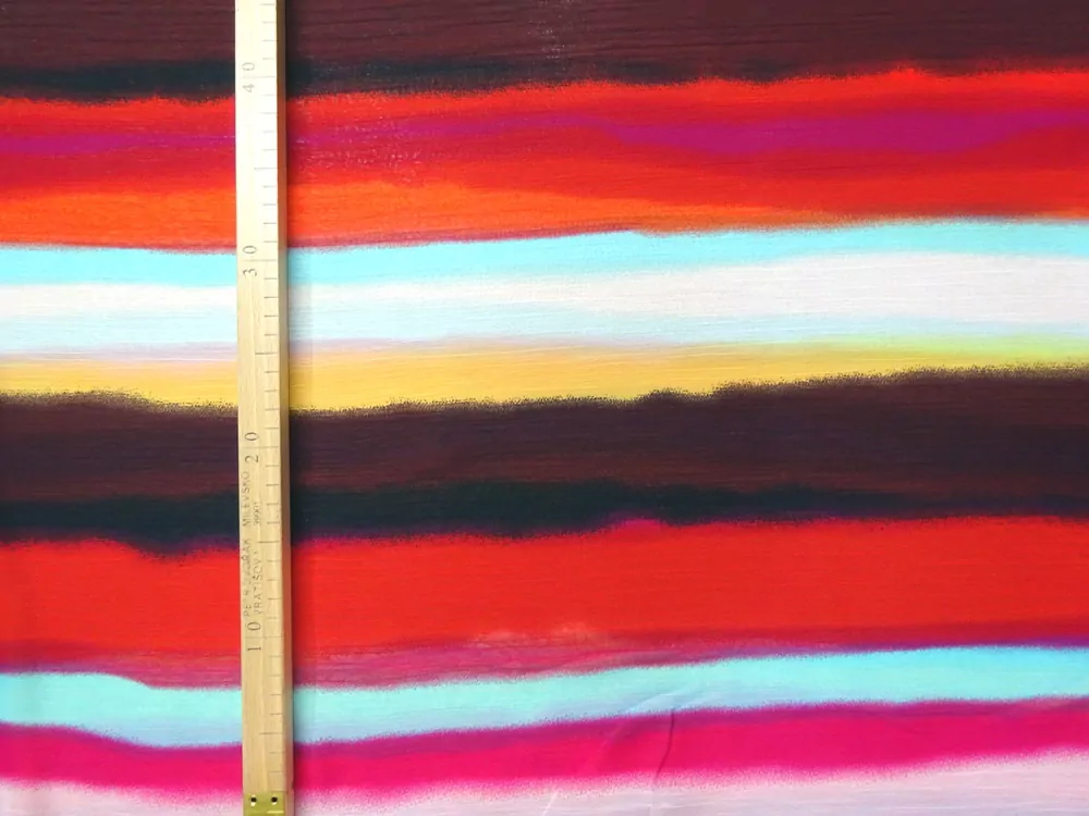 Šifón Dália "farebná dúha" 