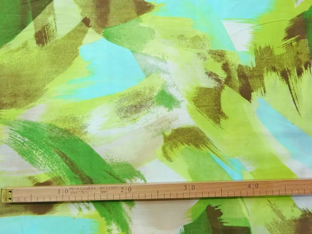 Šatovka bavlnená "abstraktný vzor"