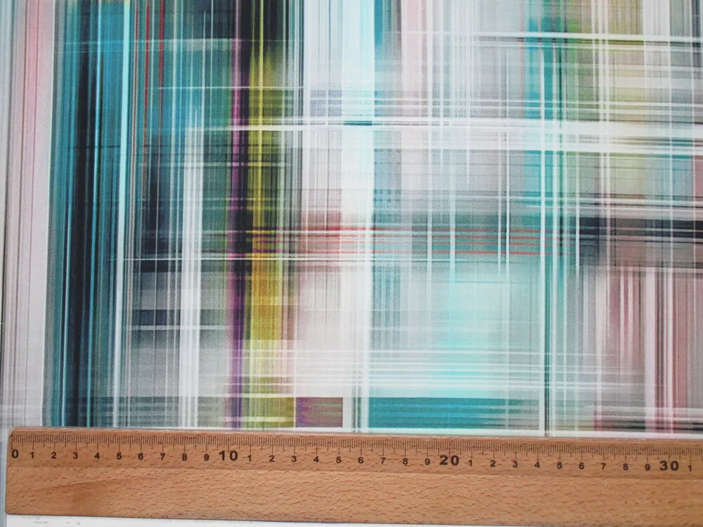 Hodváb farebný "káro" 