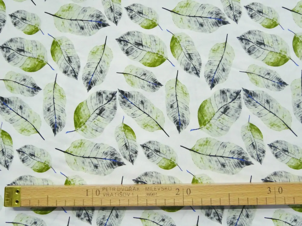 Šatovka smotanová "zelené lístky" 