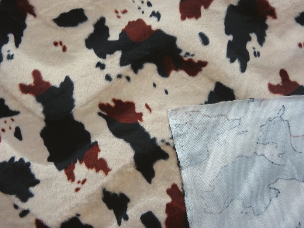 Kožušina svetlohnedá "krava" - nízky vlas 