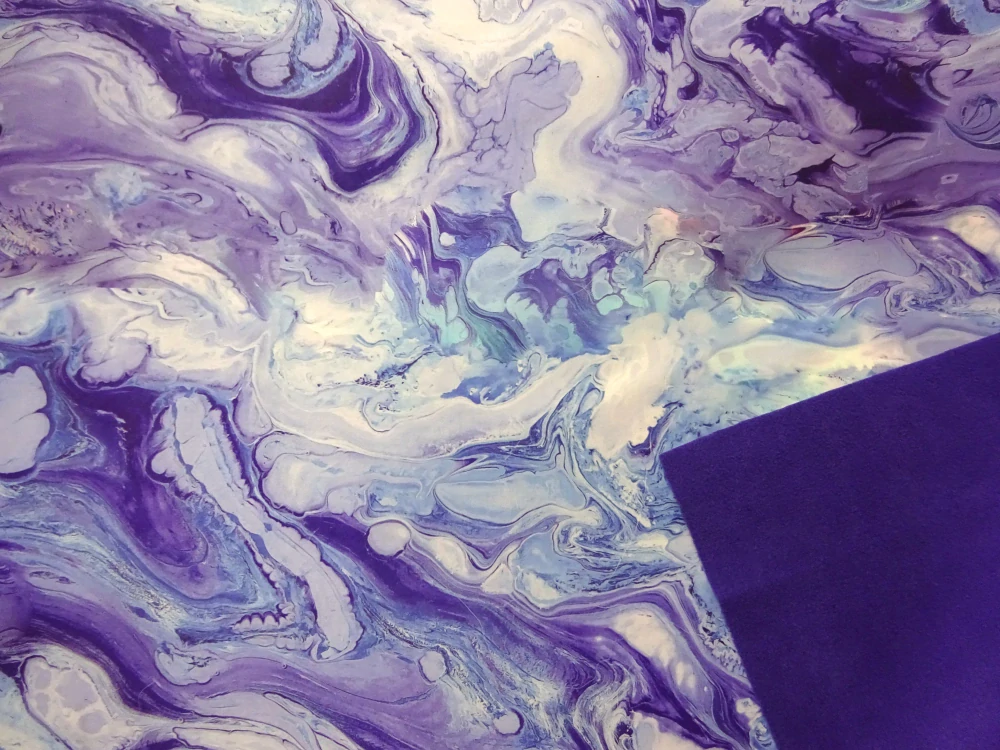 Softshell modro-fialový "mramor" 