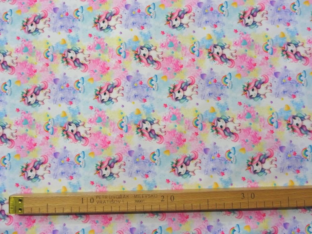 Softshell farebný "jednorožec" 