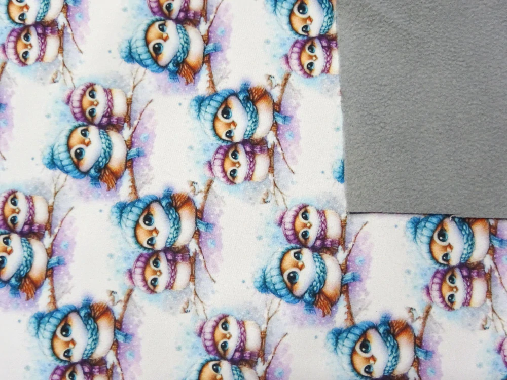 Softshell biely "sovičky" 