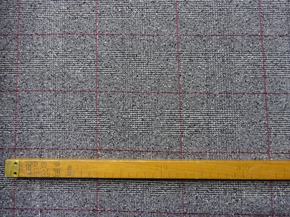 Kostýmovka bielo-čierna "vínové káro" 