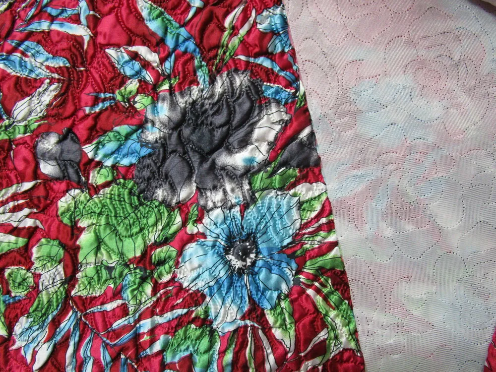 Bundovina prošev malinovo-červená "kvety" 