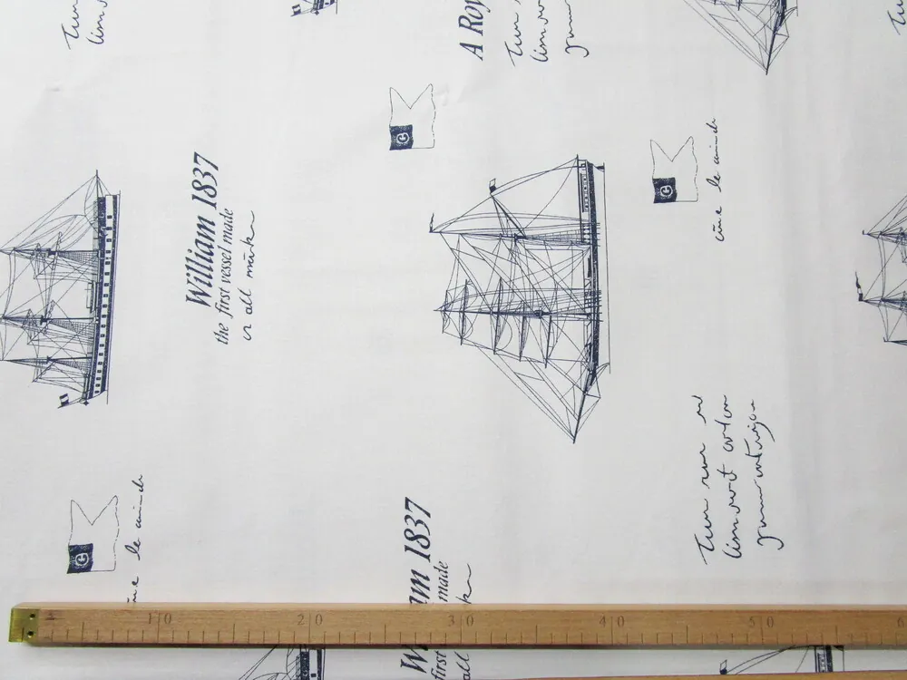 Bavlna maslová "tmavomodrá plachetnica"