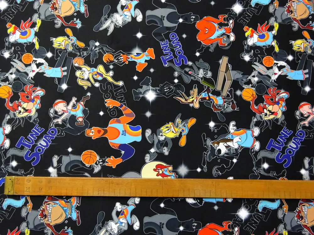 Softshell letný čierny "rozprávkové postavičky"