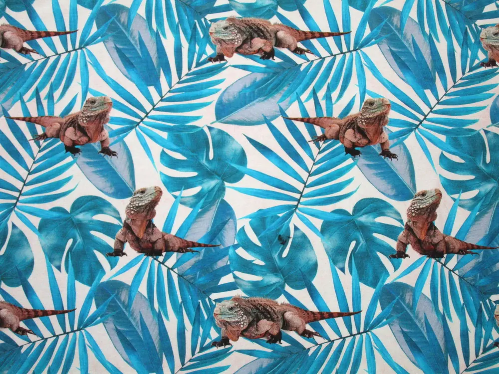 Úplet "jašter" - raport, digitálna tlač 