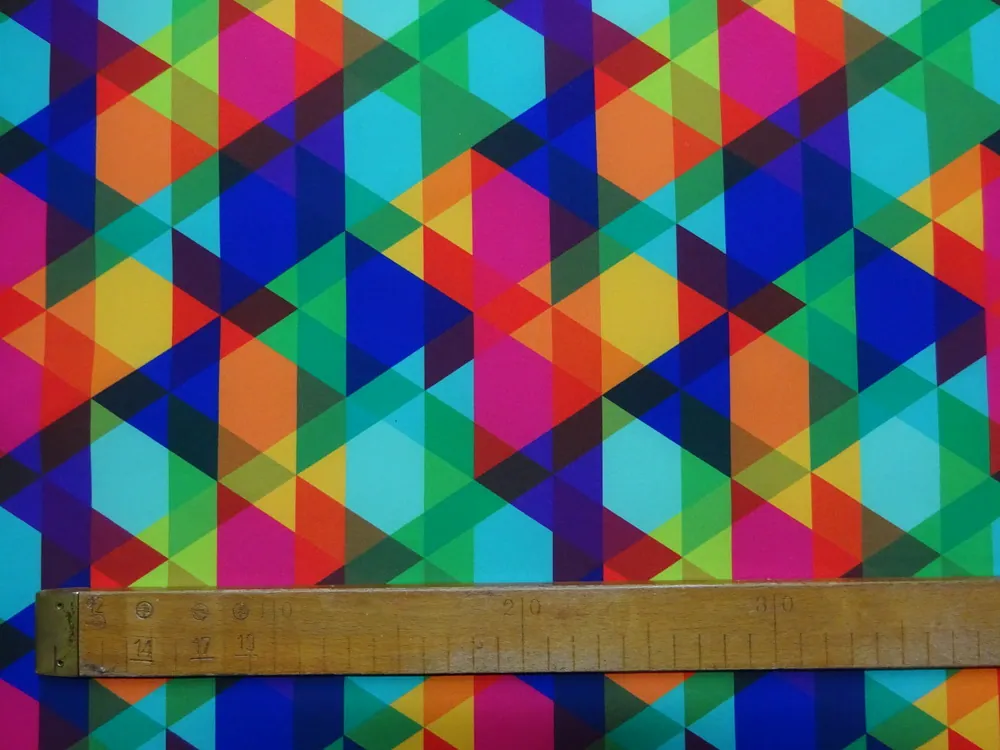 Softshell farebný "geometrický vzor" 