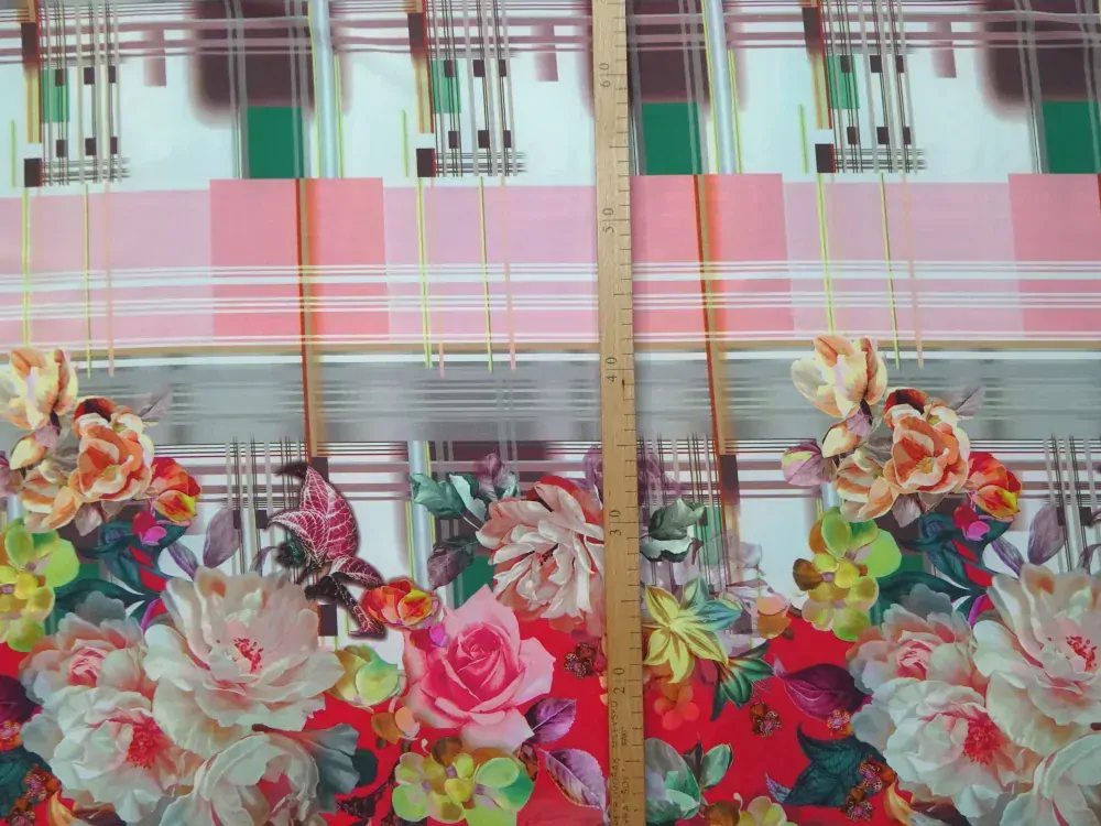 Šatovka "kytica kvetov" - bordúra obojstranná 