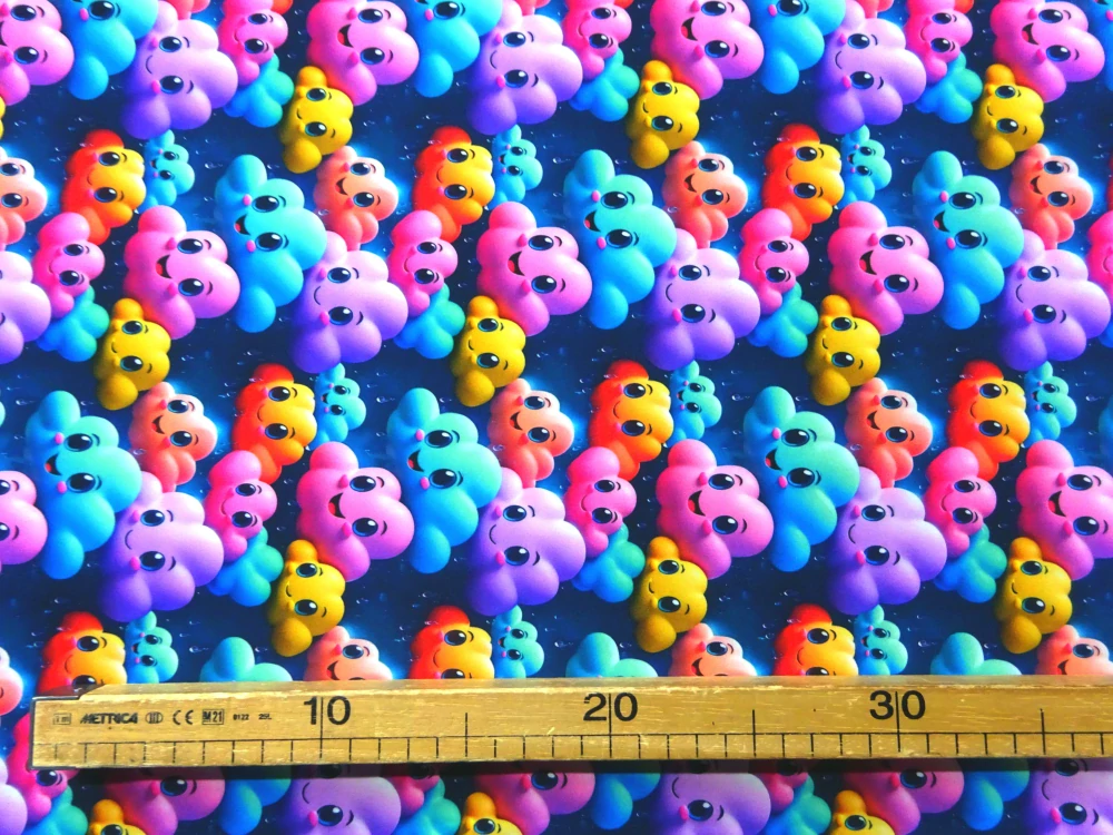 Softshell tmavomodrý "farebný obláčik" 