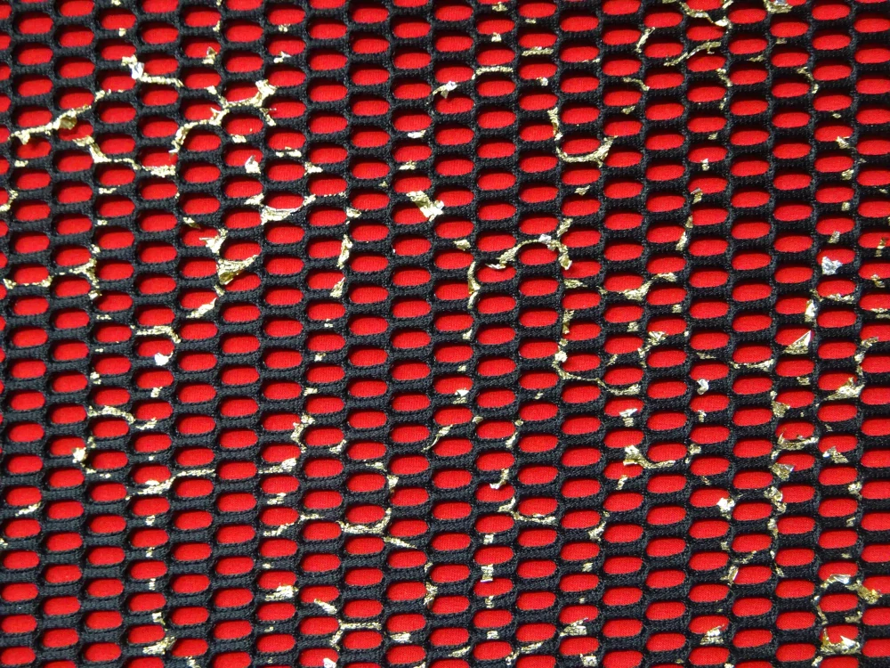 Krajka čierna "zlatá aplikácia" 